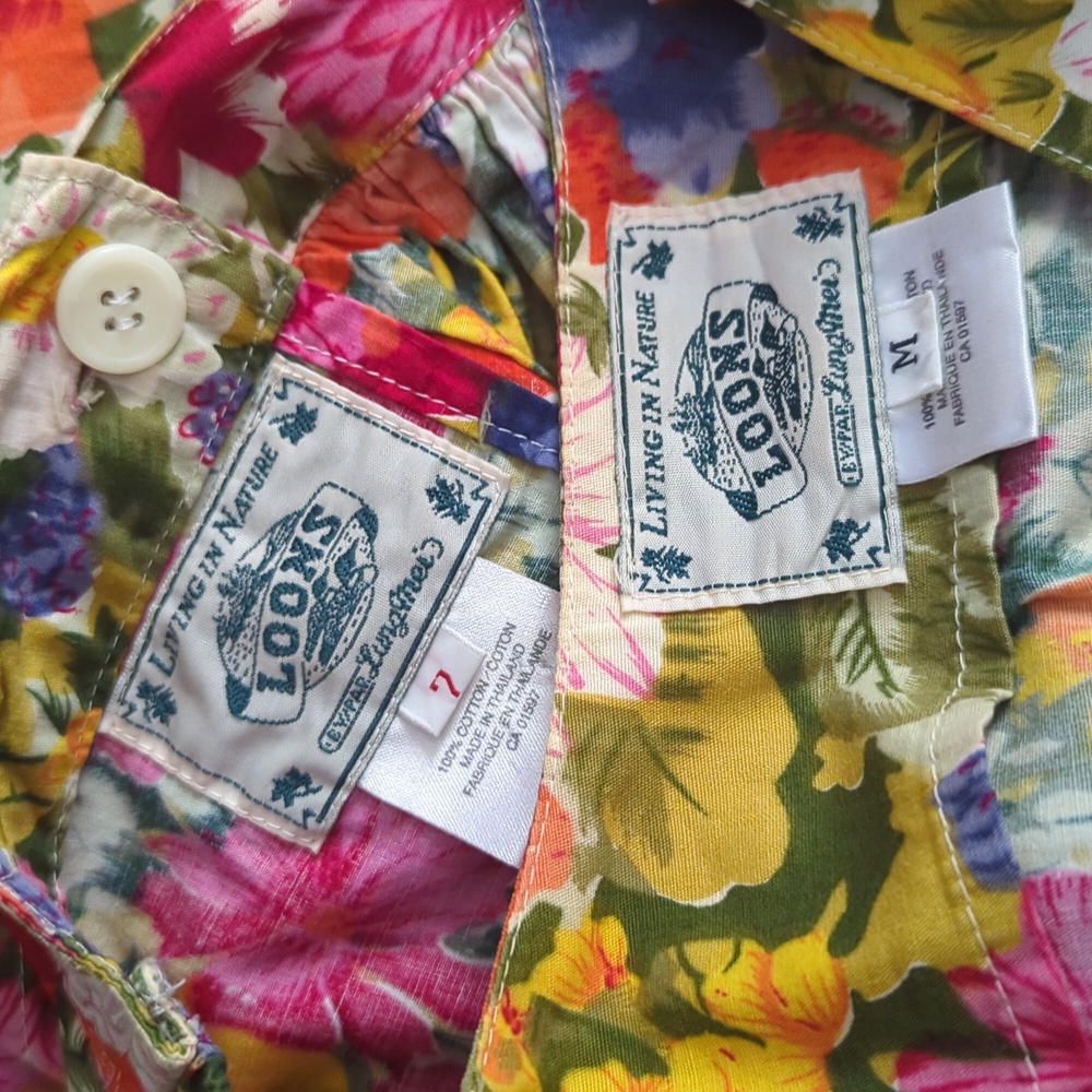 Vintage Floral Multicolor Skirt & Matching Top - Picture 13 of 13